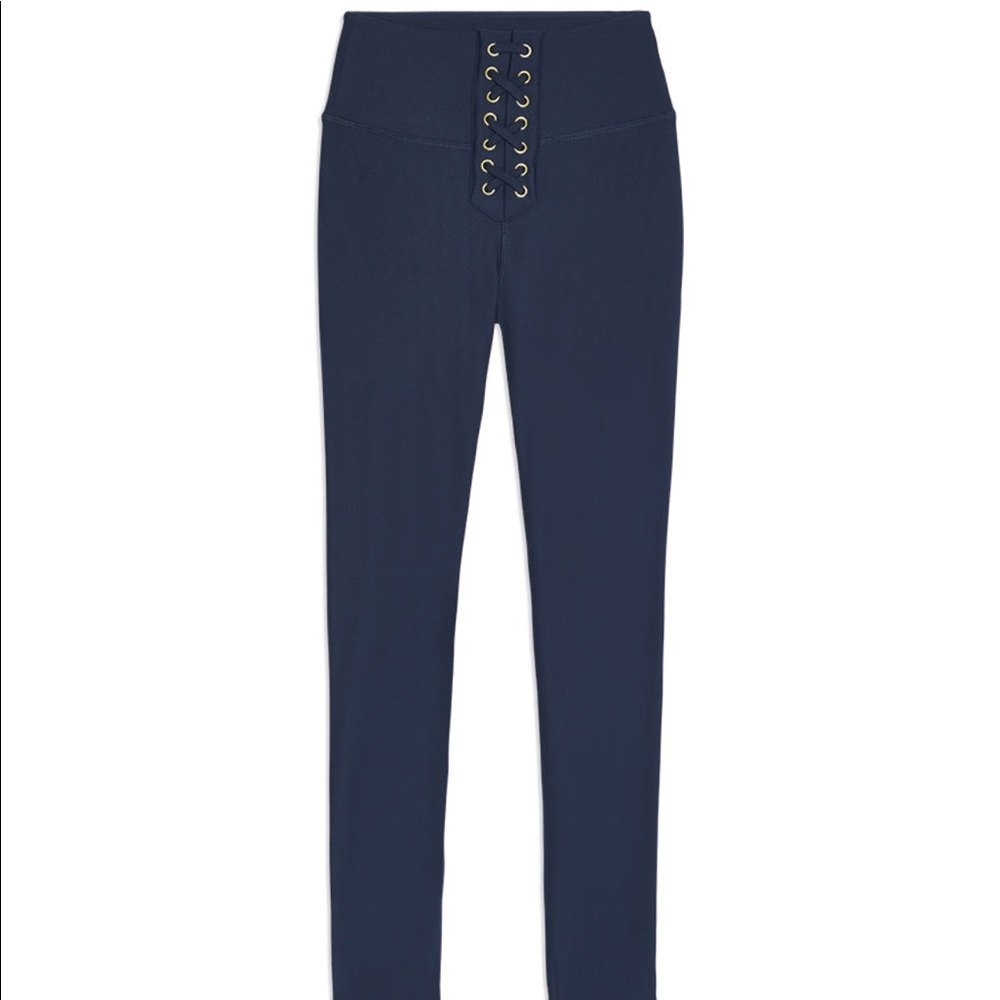 NWT WeWoreWhat Lace-Up Legging - Dress Blue - XS - Picture 4 of 7